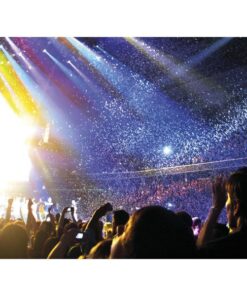 Electric confetti cannon 50cm, Bianco