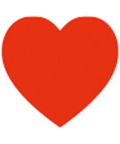 Electric confetti cannon 50cm, Cuori rossi