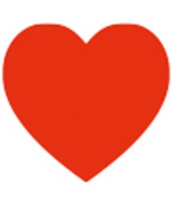 Electric confetti cannon Pro 80cm, Cuori rossi