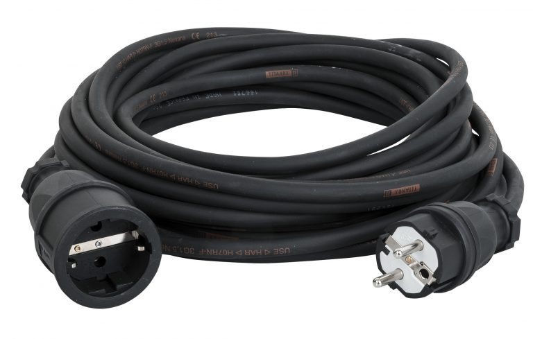 Ext. Cable Schuko/Schuko Titanex with PCE 10m 3 x 1.5mm Titanex con ABL