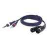 FL44 - 2 unbal. Jack mono L/R > 2 XLR/M 3 p. 1,5 m