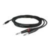 FLX31 - stereo mini Jack > 2 mono Jack L/R corpo jack a incasso, 6m