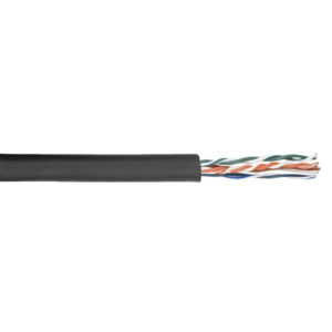 Flexible CAT-5E cable Reel Bobina da 100 m, Rivestimento nero
