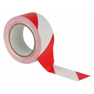 Floor-Marking tape 50 mm Rosso/Bianco, 50mm / 33m