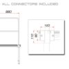 GUIL TMQ-01/440 Stage Rail 88cm (Aluminium Version)