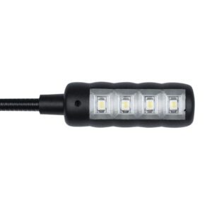 GooseLight XLR 4-pin con angolo a destra, LED bianco