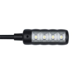 GooseLight XLR 4-pin dritto, LED bianco