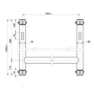 H-Downrigger Alluminio (FT/FQ)