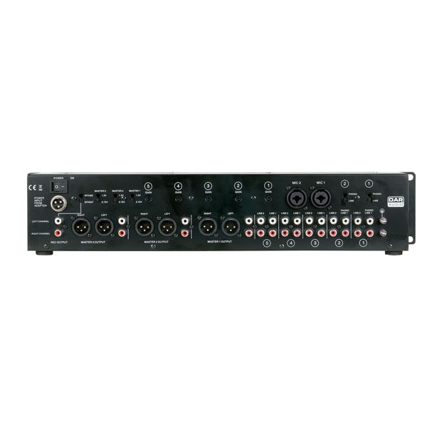 IMIX-7.3 Mixer installazione 2U 7 canali, 3 zone