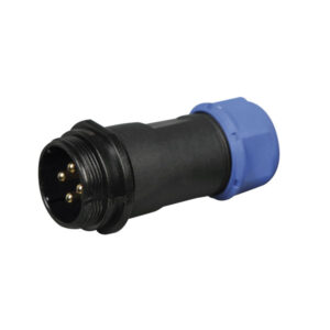 In-line connector male 4-pin IP68