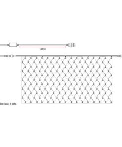 LED Rubber Net Light WW 540 LED/400x200cm, collegabile<br />