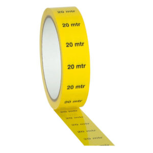 Markertape 25 mm/33 m indicatore "20 m", giallo