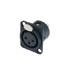 NEUTRIK XLR mounting socket 3pin NC3FDL-1-BAG