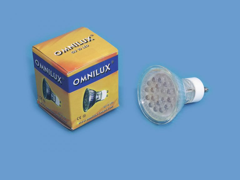 OMNILUX GU-10 230V 18 LED blue