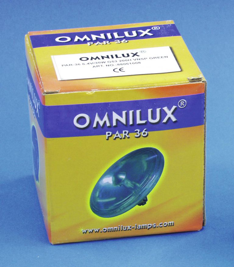 OMNILUX PAR-36 6.4V/30W G-53 VNSP green