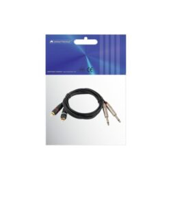 OMNITRONIC Adaptercable 2xJack/2xRCA 1m bk