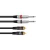 OMNITRONIC Adaptercable 2xJack/2xRCA 6m bk