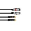 OMNITRONIC Adaptercable 2xXLR(M)/2xRCA 3m bk