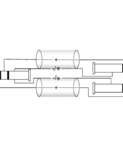 OMNITRONIC Adaptercable 3.5 Jack/2xJack 6m bk