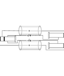 OMNITRONIC Adaptercable Jack/2xJack 3m