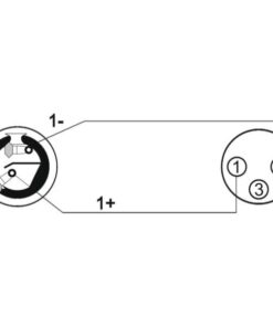 OMNITRONIC Adaptercable Speaker(F)/XLR(F) 1m bk