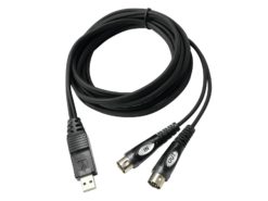 OMNITRONIC Adaptercable USB/2xMIDI 3m bk