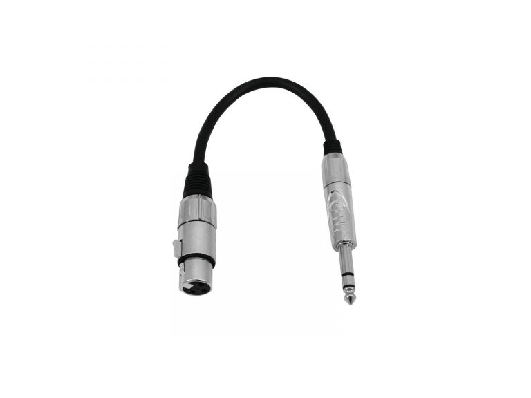 OMNITRONIC Adaptercable XLR(F)/Jack stereo 0.2m bk