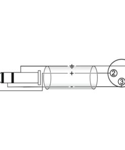 OMNITRONIC Adaptercable XLR(F)/Jack stereo 2m bk