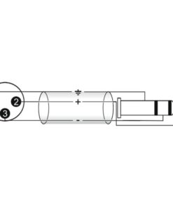 OMNITRONIC Adaptercable XLR(M)/Jack stereo 2m bk