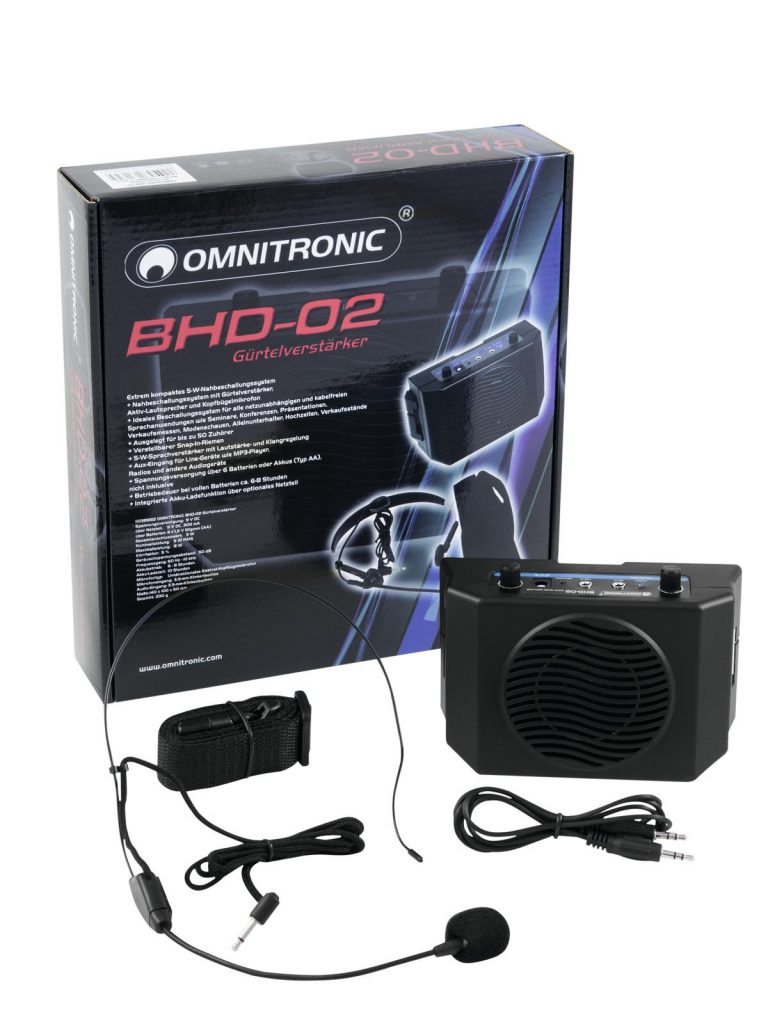 OMNITRONIC BHD-02 Waistband Amplifier