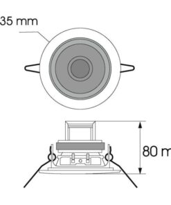 OMNITRONIC CS-4C Ceiling Speaker silver