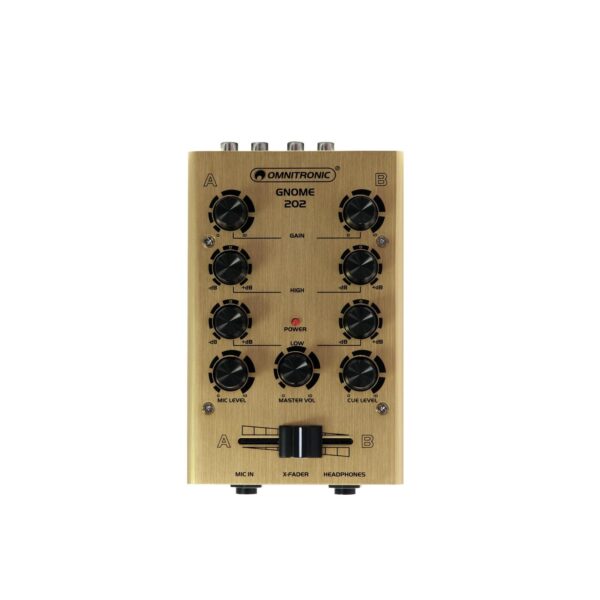 OMNITRONIC GNOME-202 Mini Mixer gold