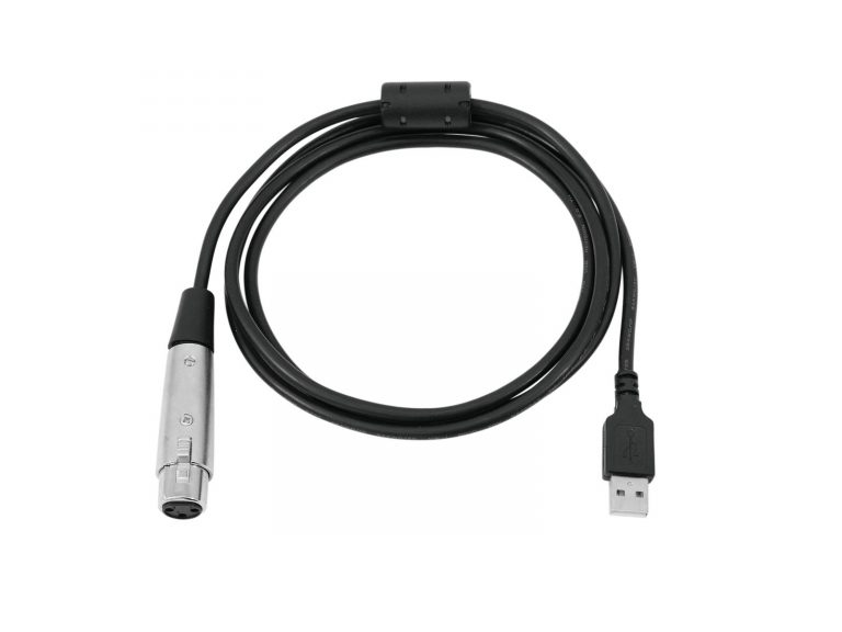 OMNITRONIC Interface Cable USB/XLR(F) 5m black