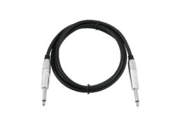 OMNITRONIC Jack cable 6.3 mono 0,5m bk ROAD