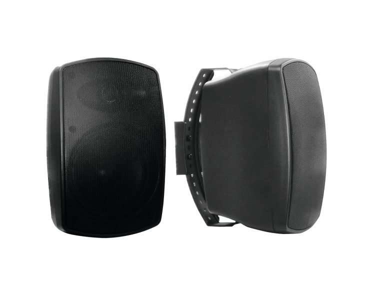 OMNITRONIC OD-5A Wall Speaker active black 2x