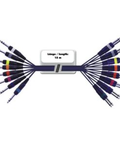 OMNITRONIC Snake cable 8xJack/16xJack mono 15m