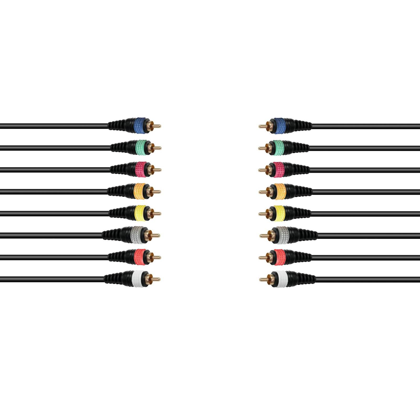 OMNITRONIC Snake cable 8xRCA/8xRCA 15m