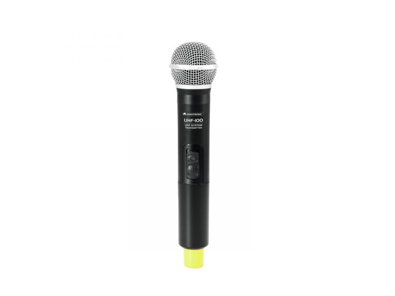 OMNITRONIC UHF-100 Handheld Microphone 825.3MHz (yellow)
