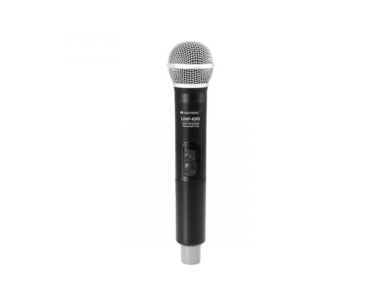 OMNITRONIC UHF-100 Handheld Microphone 864.1MHz (grey)