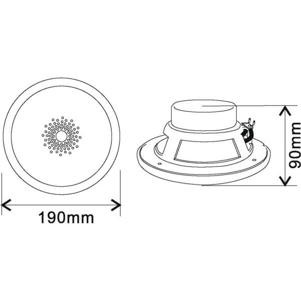 OMNITRONIC WF-6 Flush-Mount Speaker
