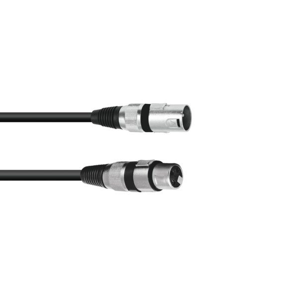 OMNITRONIC XLR cable 3pin 0.5m bk
