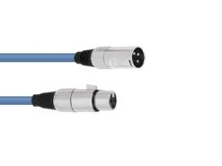 OMNITRONIC XLR cable 3pin 1,5m bu