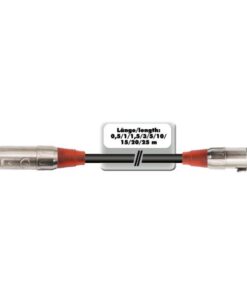 OMNITRONIC XLR cable 3pin 1m bk/rd