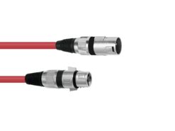 OMNITRONIC XLR cable 3pin 1m rd