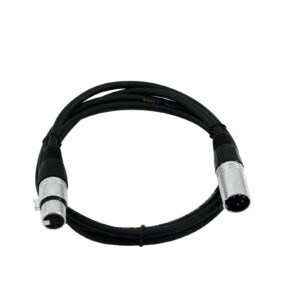OMNITRONIC XLR cable 5pin 1m bk