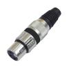 OMNITRONIC XLR socket 3pin bk 10x