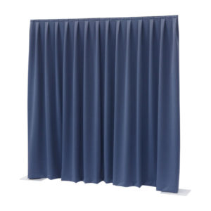 P&D curtain - Dimout Con pieghe, 300(l) x 300(h)cm, 260 Gram/M2, Blu