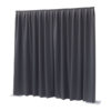 P&D curtain - Dimout Con pieghe, 300(l) x 300(h)cm, 260 Gram/M2, Grigio scuro