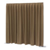 P&D curtain - Dimout Con pieghe, 300(l) x 300(h)cm, 260 Gram/M2, Marrone
