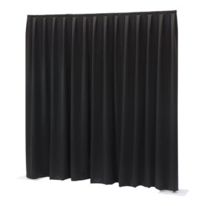 P&D curtain - Dimout Con pieghe, 300(l) x 300(h)cm, 260 Gram/M2, Nero